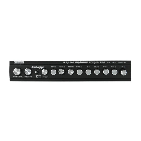 Audiopipe EQ-909X 9 Band Graphic Equalizer Audiopipe