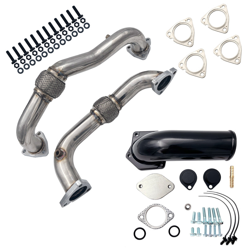 2008-2010 6.4L Ford Powerstroke 5" DPF/DEF/EGR Delete All-in-One Kit