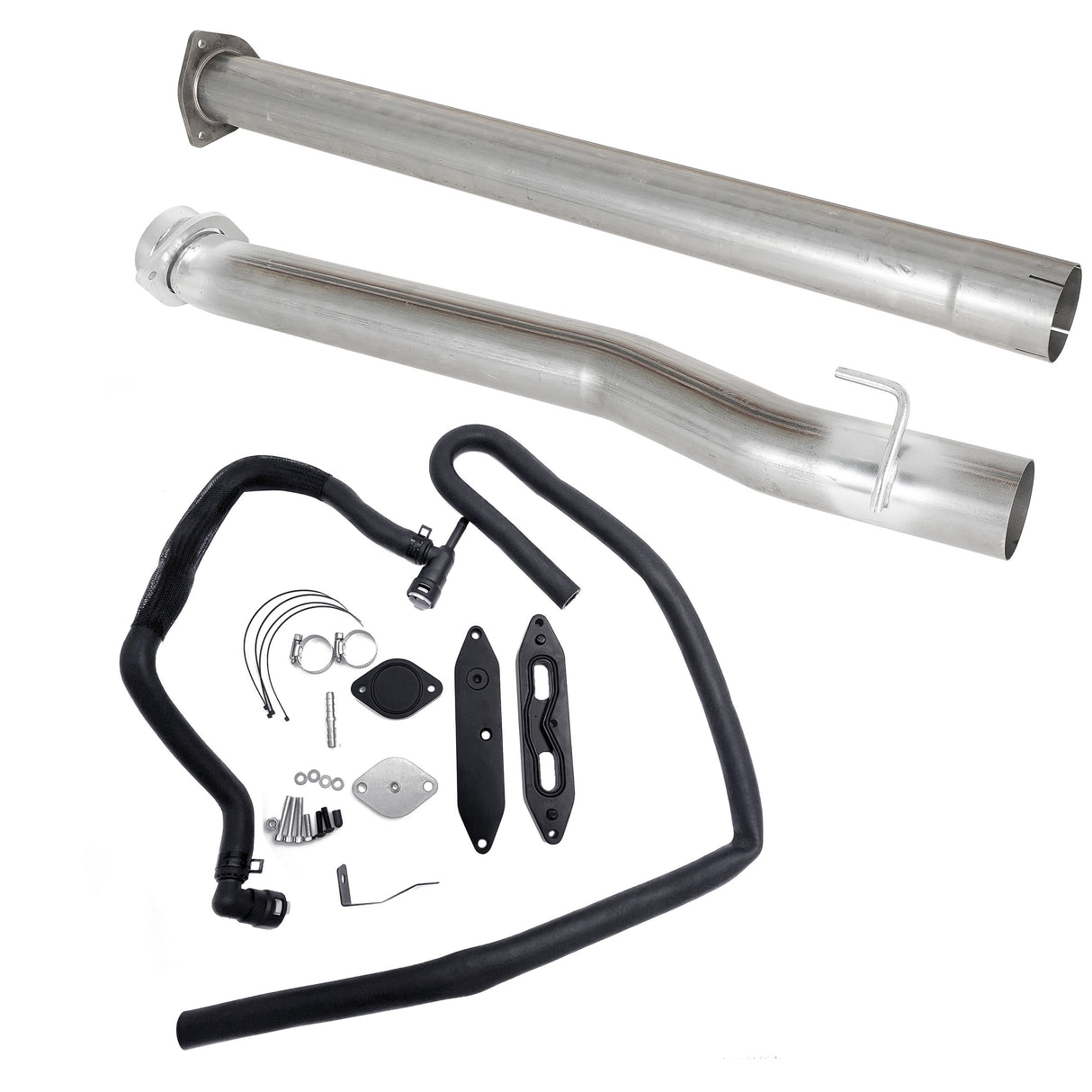 TruckTok 2011-2023 6.7L Ford F250 F350 F450 4" Exhaust Delete Pipe & EGR Delete Kit TruckTok