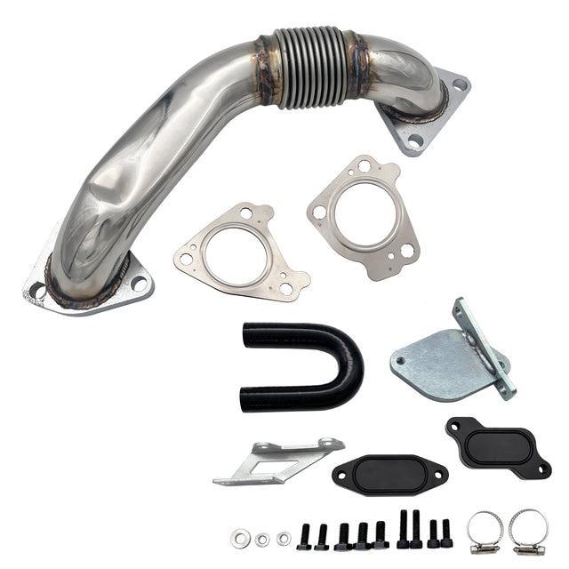 TruckTok 2007.5-2010 6.6L Duramax LMM Passenger Up Pipe & EGR Delete Kit TruckTok