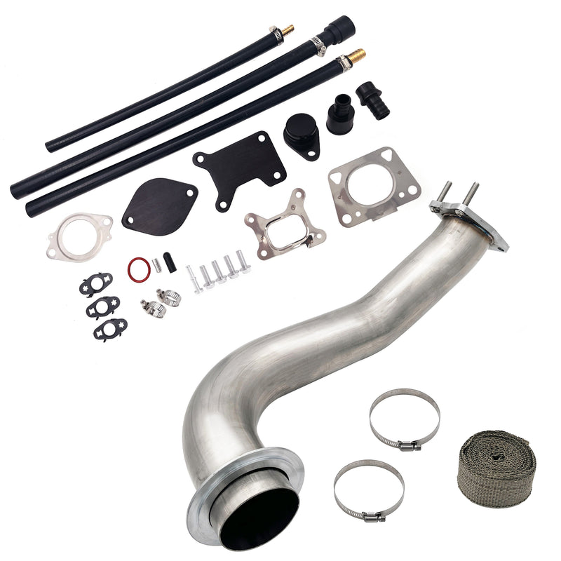 TruckTok 2017-2023 6.6L Duramax L5P 3.5" Downpipe w/EGR Cooler Delete kit