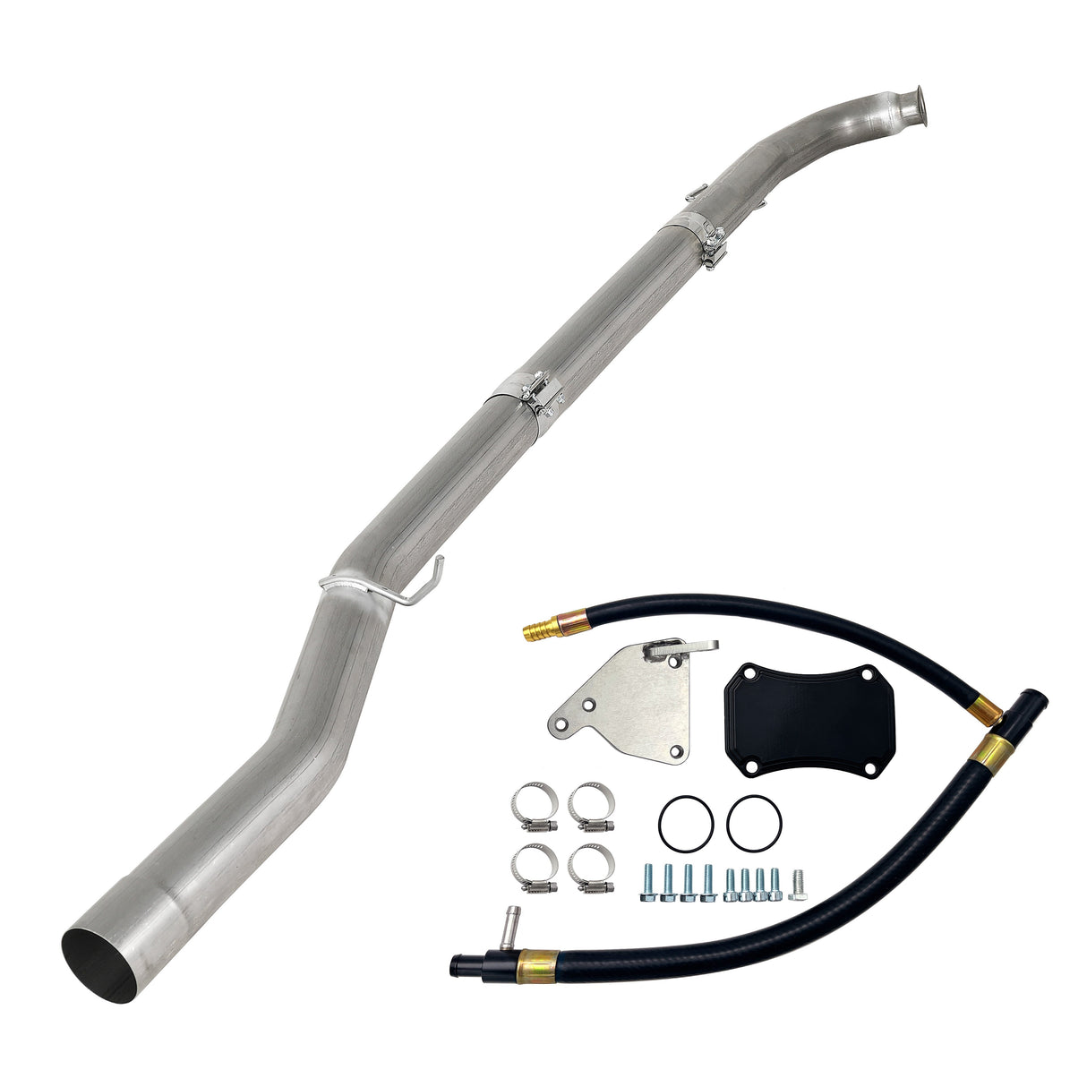 TruckTok 2011-2015 6.6L Duramax LML 4" DPF & CAT Delete Pipe & EGR Cooler Delete Kit TruckTok