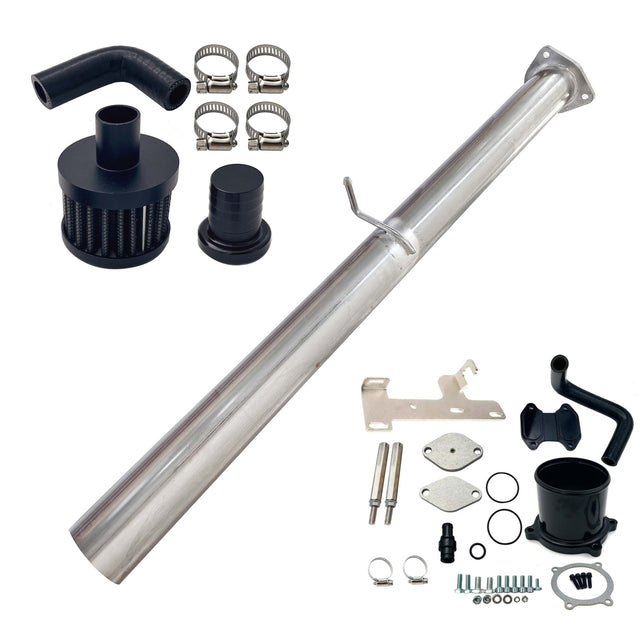TruckTok 2010-2012 6.7L Ram Cummins 4" DPF Race Pipe & EGR Cooler Throttle Delete Kit TruckTok