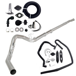 TruckTok 2011-2022 6.7L Ford Powerstroke 4" Dp-Back DPF/CCV/EGR Delete Kit TruckTok