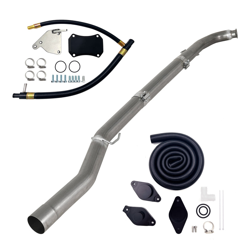TruckTok 2011-2015 6.6L Duramax LML 4" DPF & CAT delete pipe & CCV Reroute EGR Delete Kit