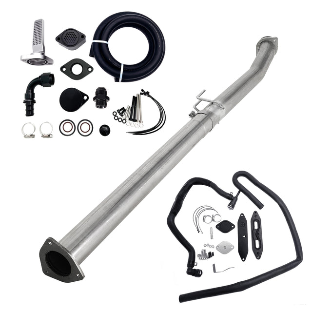 TruckTok 2011-2019 6.7L Powerstroke 4" Exhaust Delete Pipe & CCV/EGR Delete Kit TruckTok