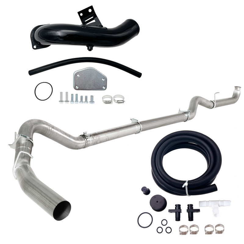 TruckTok 2004-2005 6.6L Duramax LLY 4" DP-Back DPF delete Pipe & EGR Delete Kit