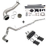 TruckTok 2020-2023 6.6L Duramax L5P 4" DPF Delete pipe & 3.5" Downpipe w/EGR Delete kit TruckTok