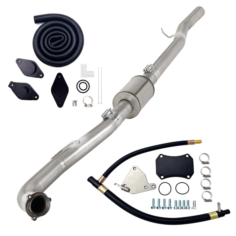 TruckTok 2015.5-2016 6.6L Duramax LML 4" DPF & CAT Delete Pipe & EGR Cooler Delete Kit