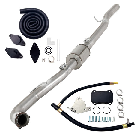 TruckTok 2015.5-2016 6.6L Duramax LML 4" DPF & CAT Delete Pipe & EGR Cooler Delete Kit TruckTok