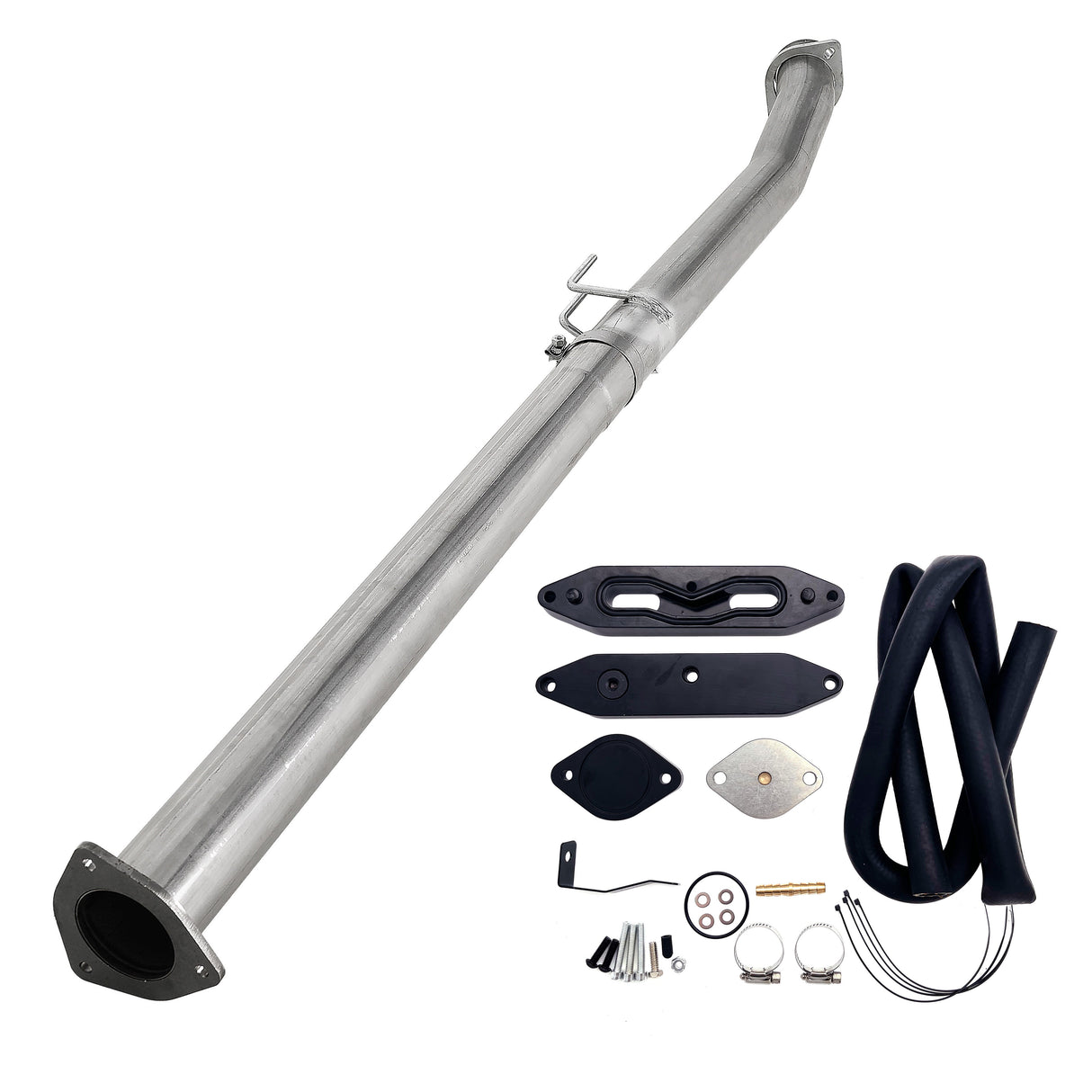 TruckTok 2011-2023 6.7L Ford 4" Cat & DPF Delete Pipe Exhaust & EGR Cooler Delete Kit TruckTok