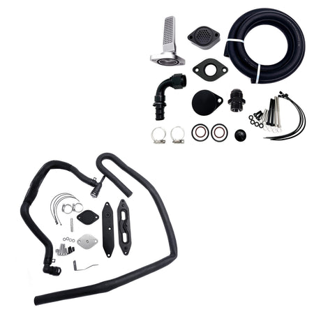 TruckTok 2011-2023 6.7L Ford Powerstroke CCV Reroute Ventilation EGR Delete Kit TruckTok