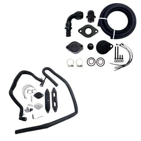 TruckTok 2011-2023 6.7L Ford Powerstroke CCV Reroute Ventilation EGR Delete Kit TruckTok