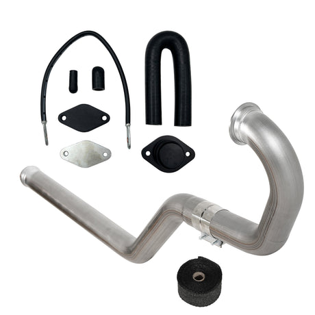 TruckTok 2020-2022 3.0L LM2 Duramax 3" Turbo Back DPF Delete Pipe & EGR Delete kit TruckTok