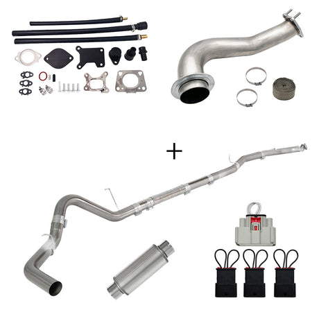 TruckTok 2017-2023 6.6L Duramax L5P DPF/CCV/EGR Delete & Downpipe w/Can Bus kit TruckTok