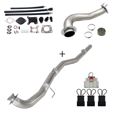 TruckTok 2017-2023 6.6L Duramax L5P DPF/CCV/EGR Delete & Downpipe w/Can Bus kit TruckTok