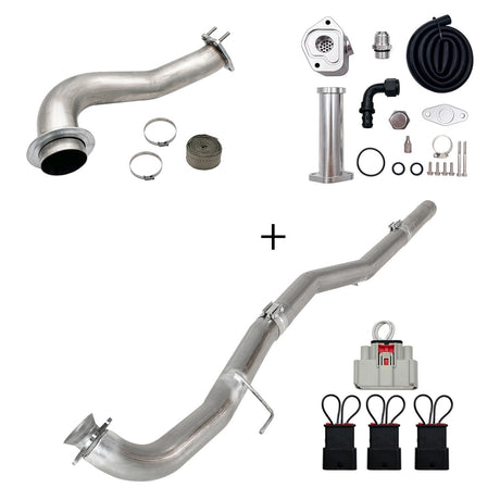 TruckTok 2017-2023 6.6L Duramax L5P DPF/CCV/EGR Delete & Downpipe w/Can Bus kit TruckTok