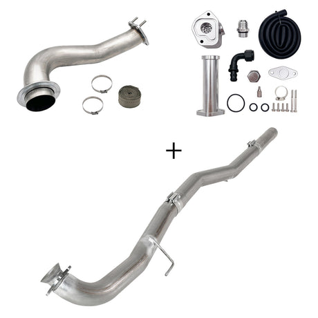 TruckTok 2017-2023 6.6L Duramax L5P DPF/CCV/EGR Delete & Downpipe w/Can Bus kit TruckTok