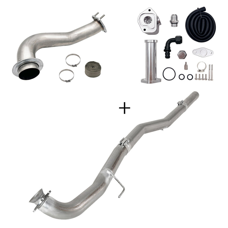 TruckTok 2017-2023 6.6L Duramax L5P DPF/CCV/EGR Delete & Downpipe w/Can Bus kit