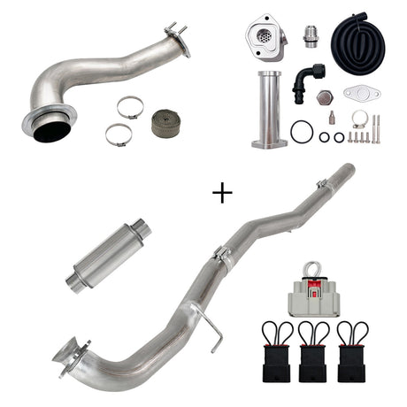 TruckTok 2017-2023 6.6L Duramax L5P DPF/CCV/EGR Delete & Downpipe w/Can Bus kit TruckTok