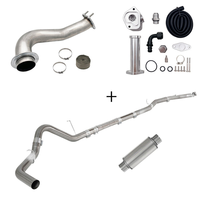 TruckTok 2017-2023 6.6L Duramax L5P DPF/CCV/EGR Delete & Downpipe w/Can Bus kit
