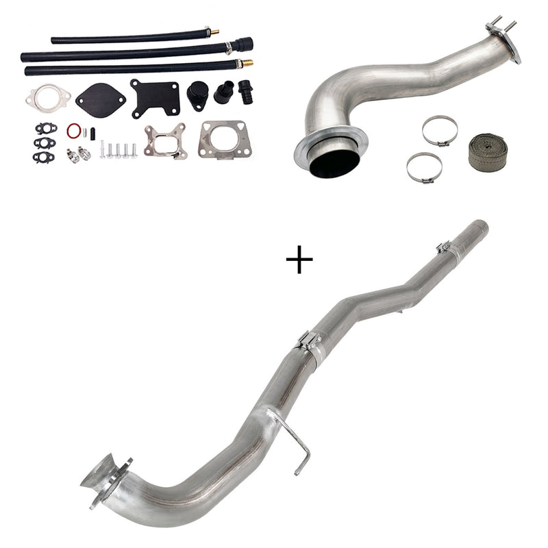 TruckTok 2017-2023 6.6L Duramax L5P DPF/CCV/EGR Delete & Downpipe w/Can Bus kit