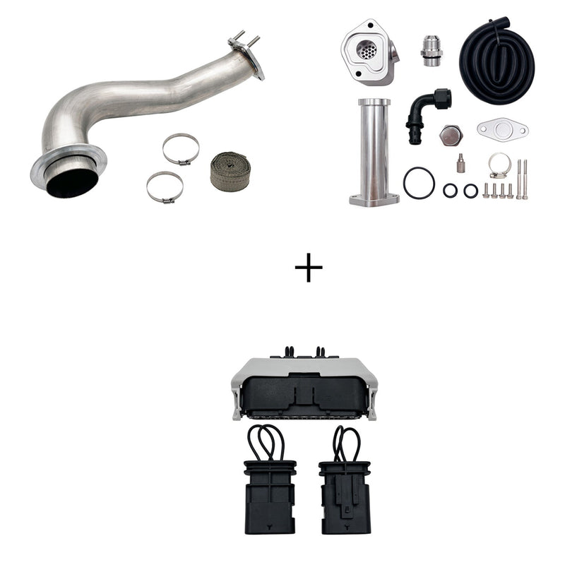 TruckTok 2017-2023 6.6L Duramax L5P DPF/CCV/EGR Delete & Downpipe w/Can Bus kit