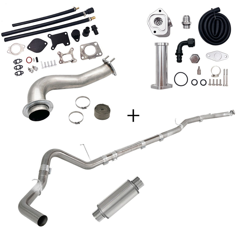 TruckTok 2017-2023 6.6L Duramax L5P DPF/CCV/EGR Delete & Downpipe w/Can Bus kit