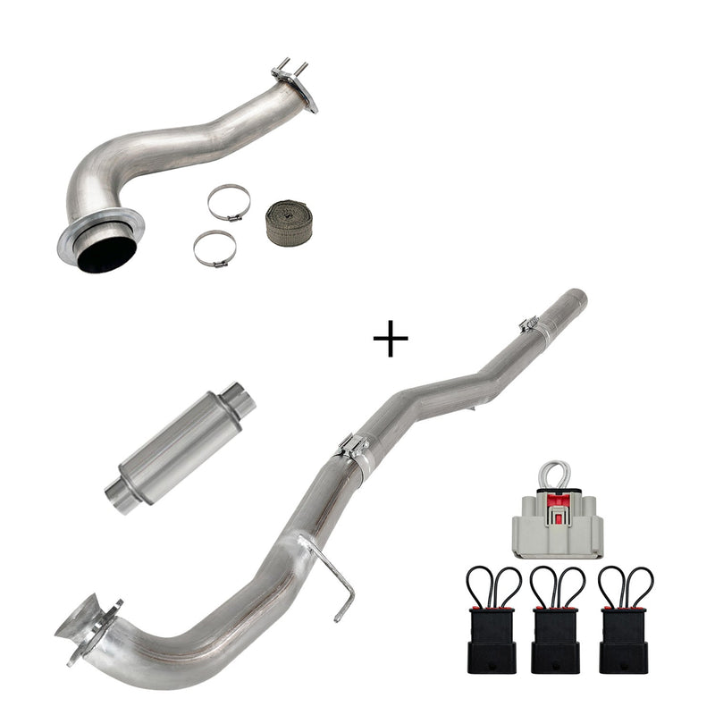 TruckTok 2017-2023 6.6L Duramax L5P DPF/CCV/EGR Delete & Downpipe w/Can Bus kit