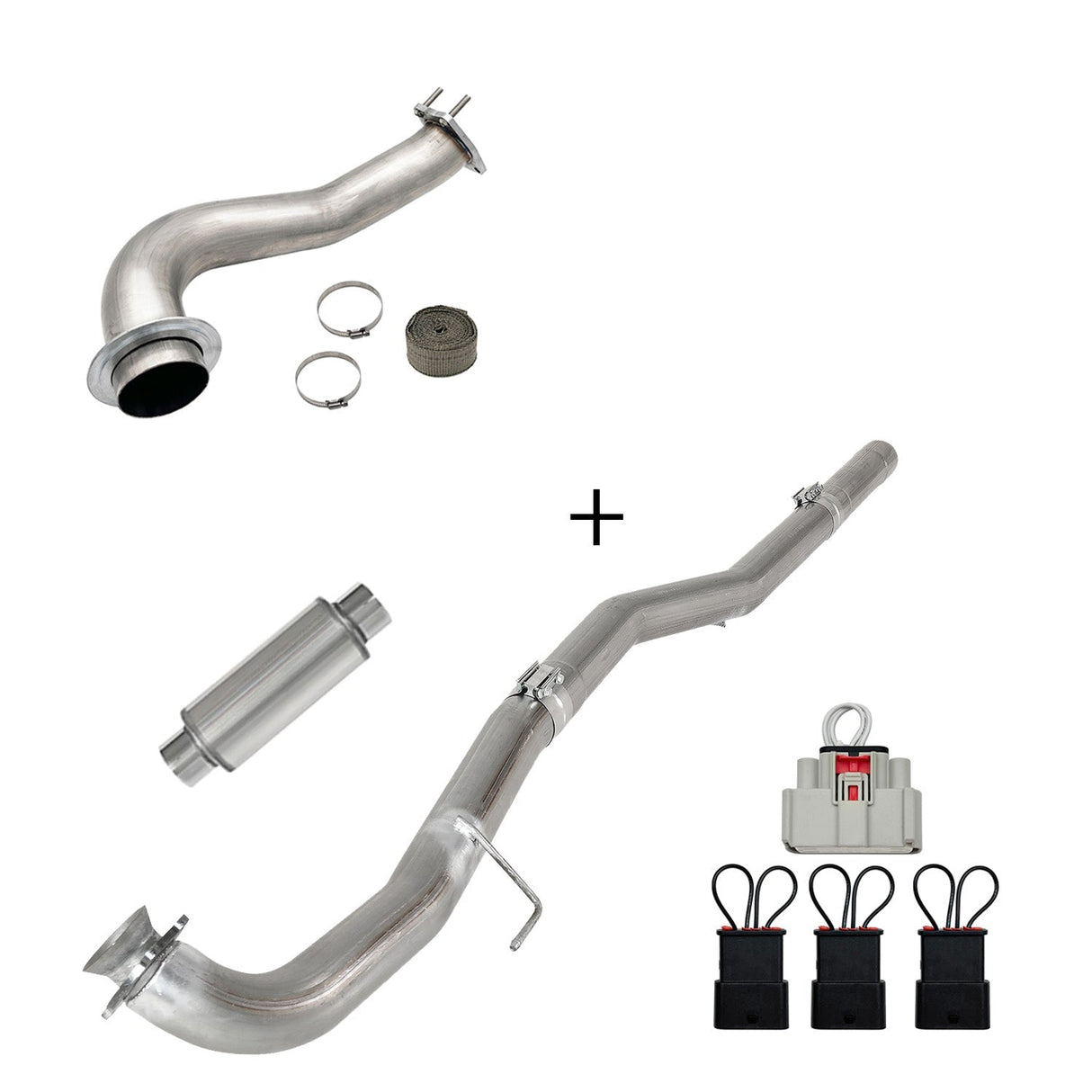 TruckTok 2017-2023 6.6L Duramax L5P DPF/CCV/EGR Delete & Downpipe w/Can Bus kit TruckTok
