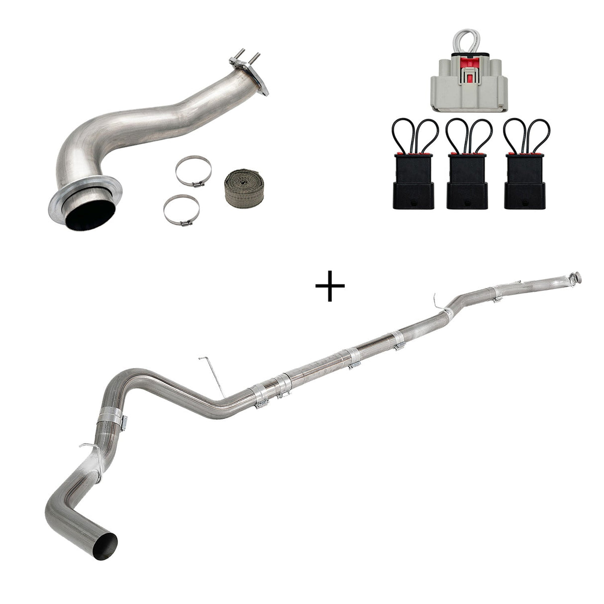 TruckTok 2017-2023 6.6L Duramax L5P DPF/CCV/EGR Delete & Downpipe w/Can Bus kit TruckTok