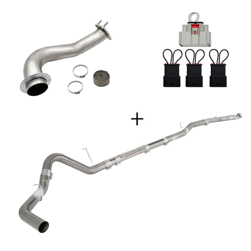 TruckTok 2017-2023 6.6L Duramax L5P DPF/CCV/EGR Delete & Downpipe w/Can Bus kit