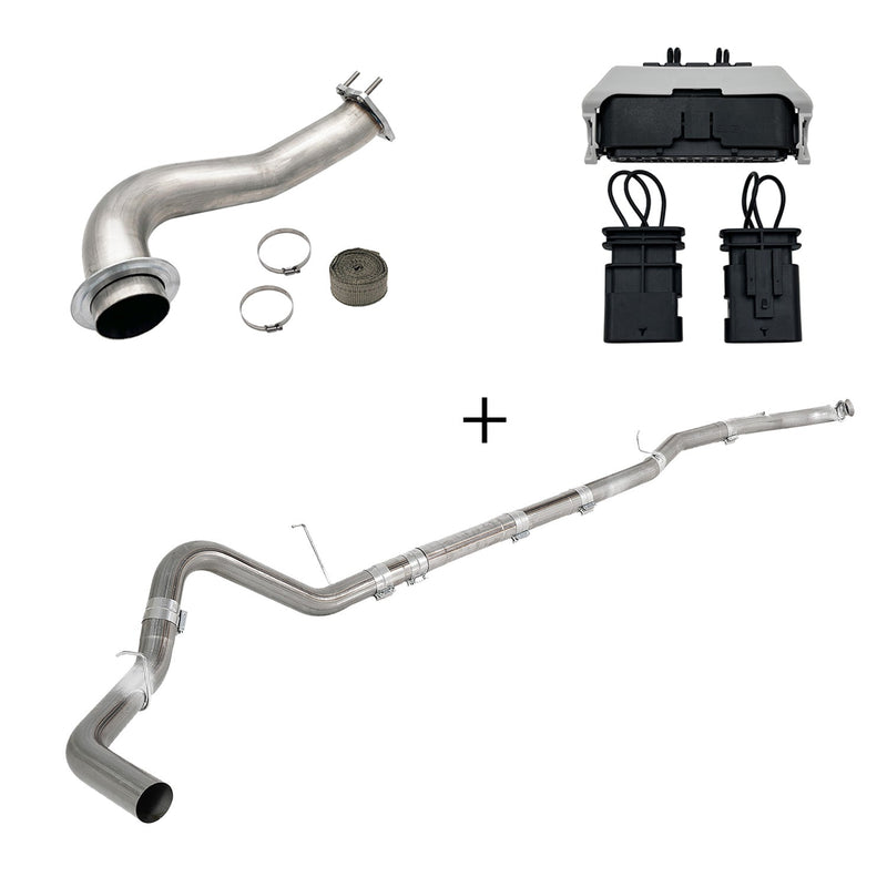 TruckTok 2017-2023 6.6L Duramax L5P DPF/CCV/EGR Delete & Downpipe w/Can Bus kit