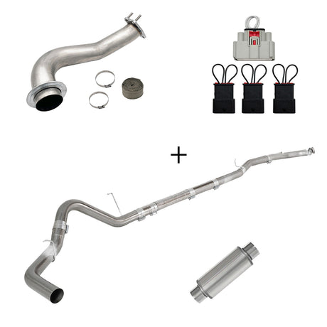 TruckTok 2017-2023 6.6L Duramax L5P DPF/CCV/EGR Delete & Downpipe w/Can Bus kit TruckTok