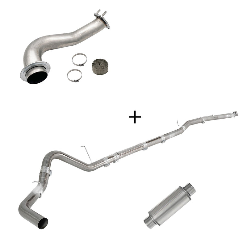 TruckTok 2017-2023 6.6L Duramax L5P DPF/CCV/EGR Delete & Downpipe w/Can Bus kit