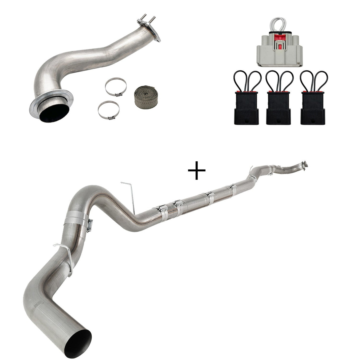 TruckTok 2017-2023 6.6L Duramax L5P DPF/CCV/EGR Delete & Downpipe w/Can Bus kit TruckTok