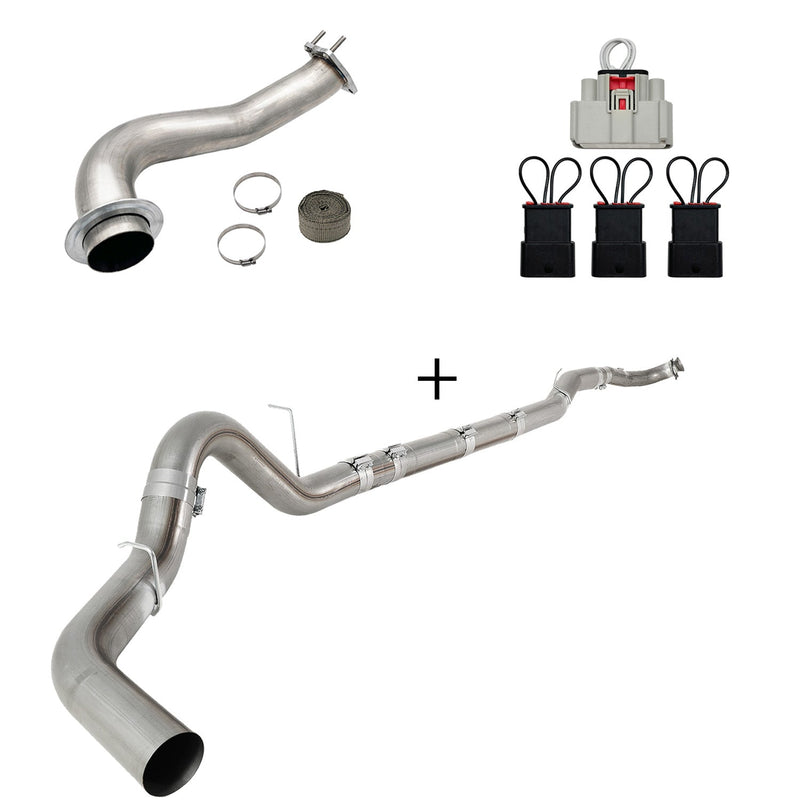 TruckTok 2017-2023 6.6L Duramax L5P DPF/CCV/EGR Delete & Downpipe w/Can Bus kit