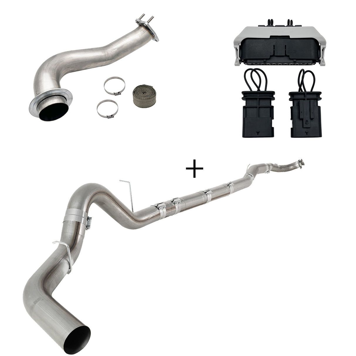 TruckTok 2017-2023 6.6L Duramax L5P DPF/CCV/EGR Delete & Downpipe w/Can Bus kit TruckTok