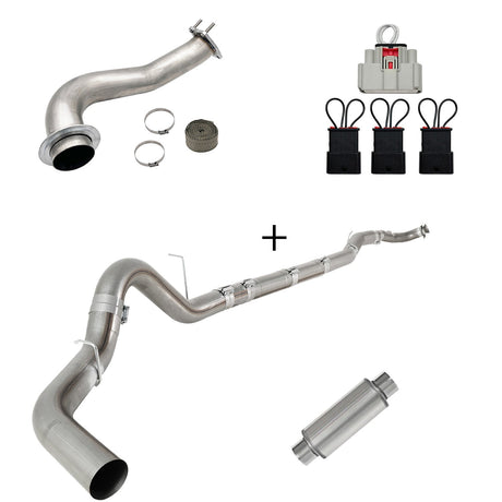 TruckTok 2017-2023 6.6L Duramax L5P DPF/CCV/EGR Delete & Downpipe w/Can Bus kit TruckTok