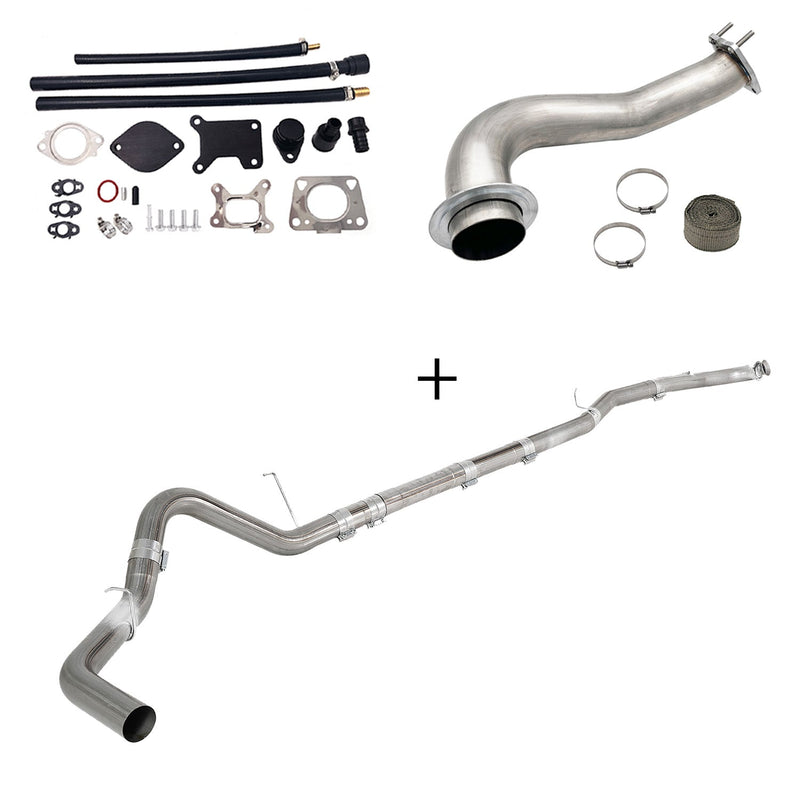 TruckTok 2017-2023 6.6L Duramax L5P DPF/CCV/EGR Delete & Downpipe w/Can Bus kit