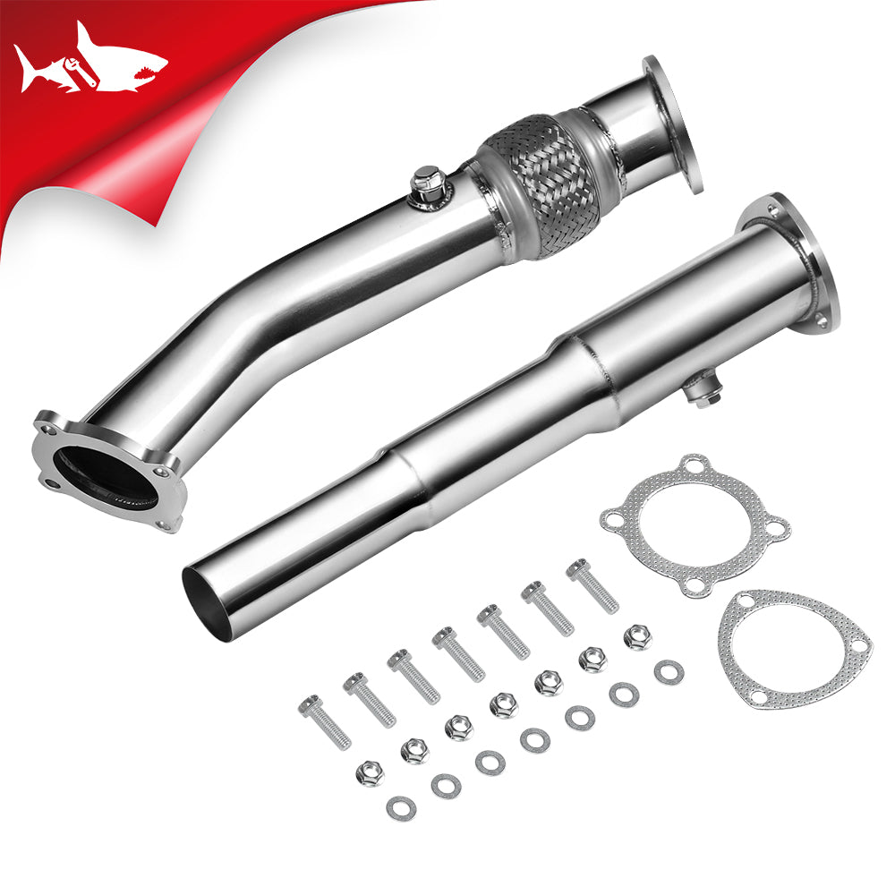 3 Inch Exhaust Turbo Downpipe for 1999-2004 Volkswagen VW MK4 Golf/Jetta/Beetle 1.8L Flashark