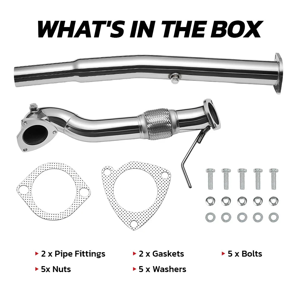 3-Inch Catless Downpipe for 1999-2003 Audi S3 8L & 1999-2006 Audi TT 8N 1.8T Turbo
