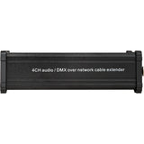 4 Channel DMX Over Network Cable Extender (ETHR-4XLR-RJ45) Audiopipe