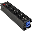 DJ Utility Power Block with 4 Surge-Protected AC Power Sockets (EX-PRO-X4BOX) Audiopipe
