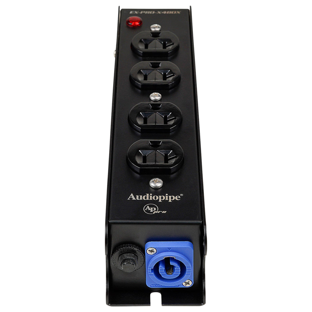 DJ Utility Power Block with 4 Surge-Protected AC Power Sockets (EX-PRO-X4BOX) Audiopipe