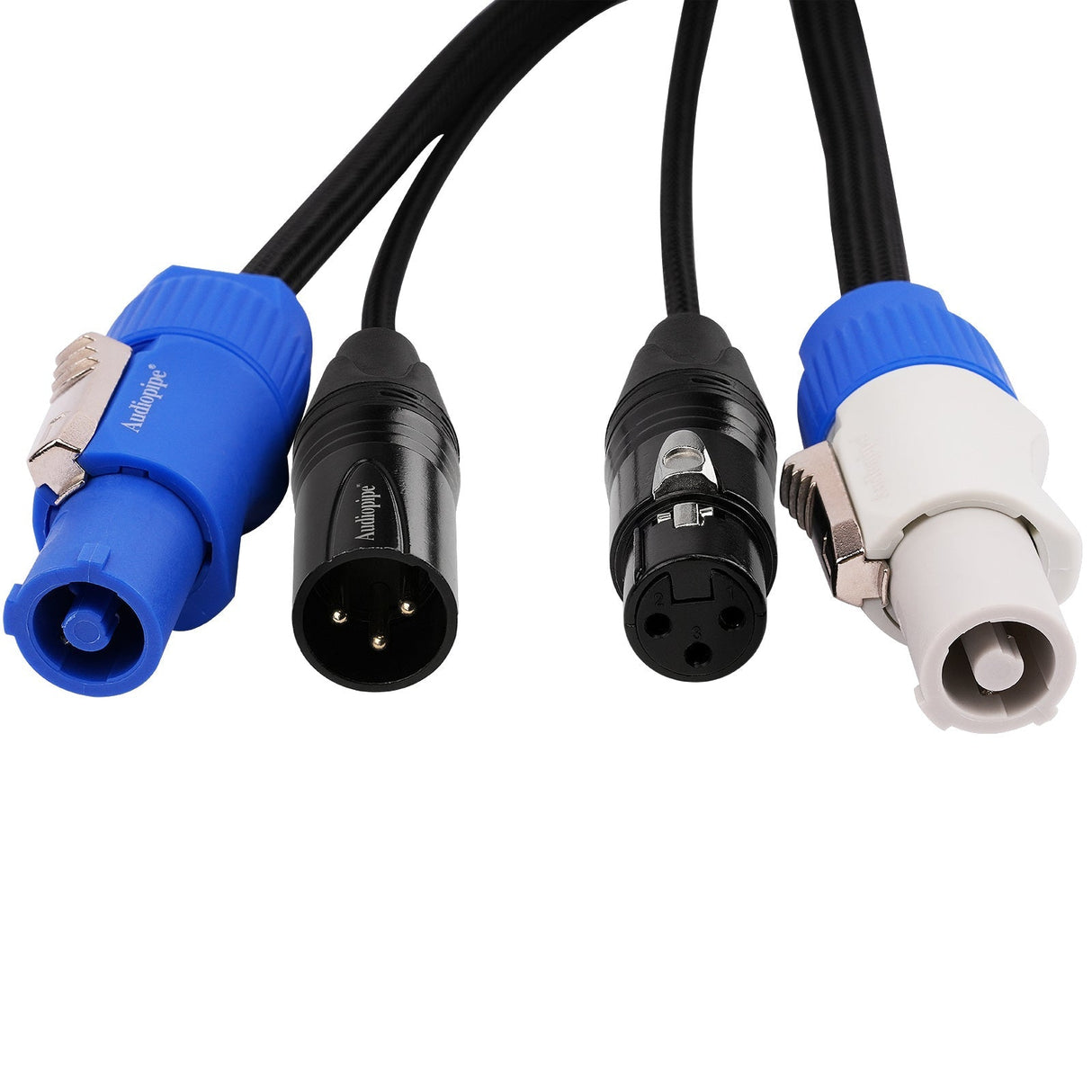 3Ft Extension Power Cable with Audio XLR Connectors (EX-PWC-AUD-3) Audiopipe