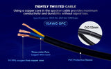 3Ft DMX Extension Cable with Power and XLR Connectors (EX-PWC-DMX-3) Audiopipe