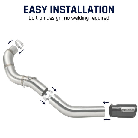 5'' DPF Back Exhaust 2013-2024 6.7L Cummins Ram 2500/3500 Flashark