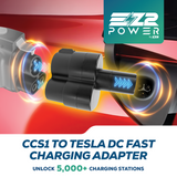 CCS1 to Tesla DC Fast Portable EV Charging Adapter ZZ2