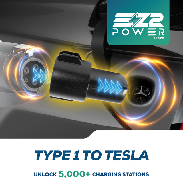 Type 1 to Tesla Portable EV Charging Adapter ZZ2